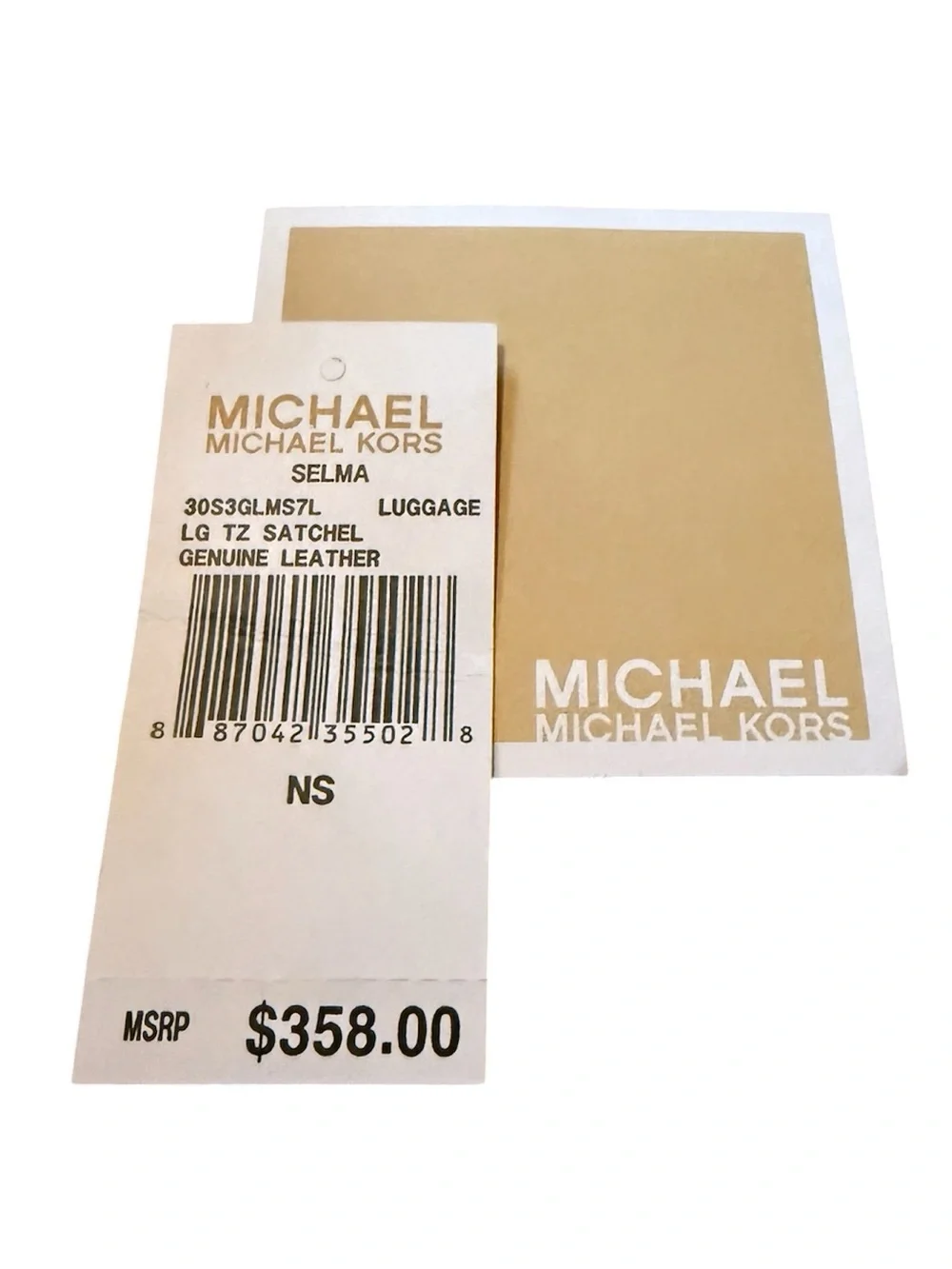 Michael Kors Brown Saffiano Leather Satchel